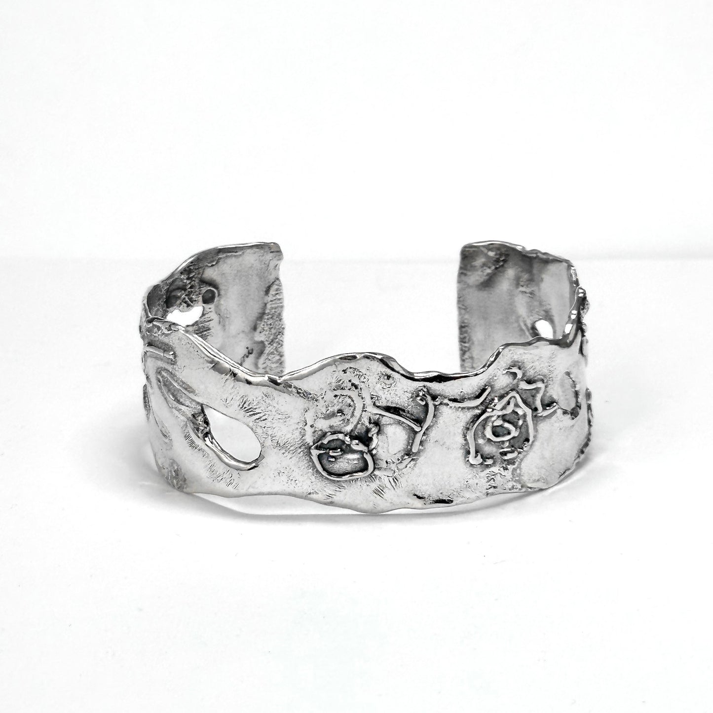 Shakespeare "Be True" Silver Cuff Bracelet
