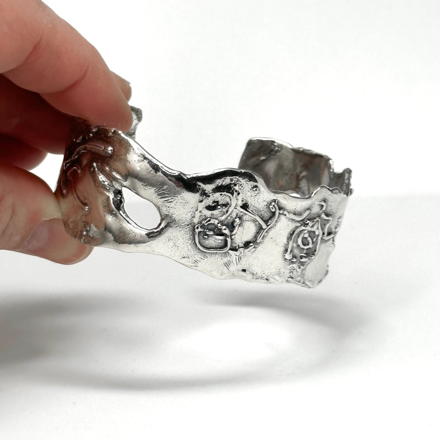 Shakespeare "Be True" Silver Cuff Bracelet