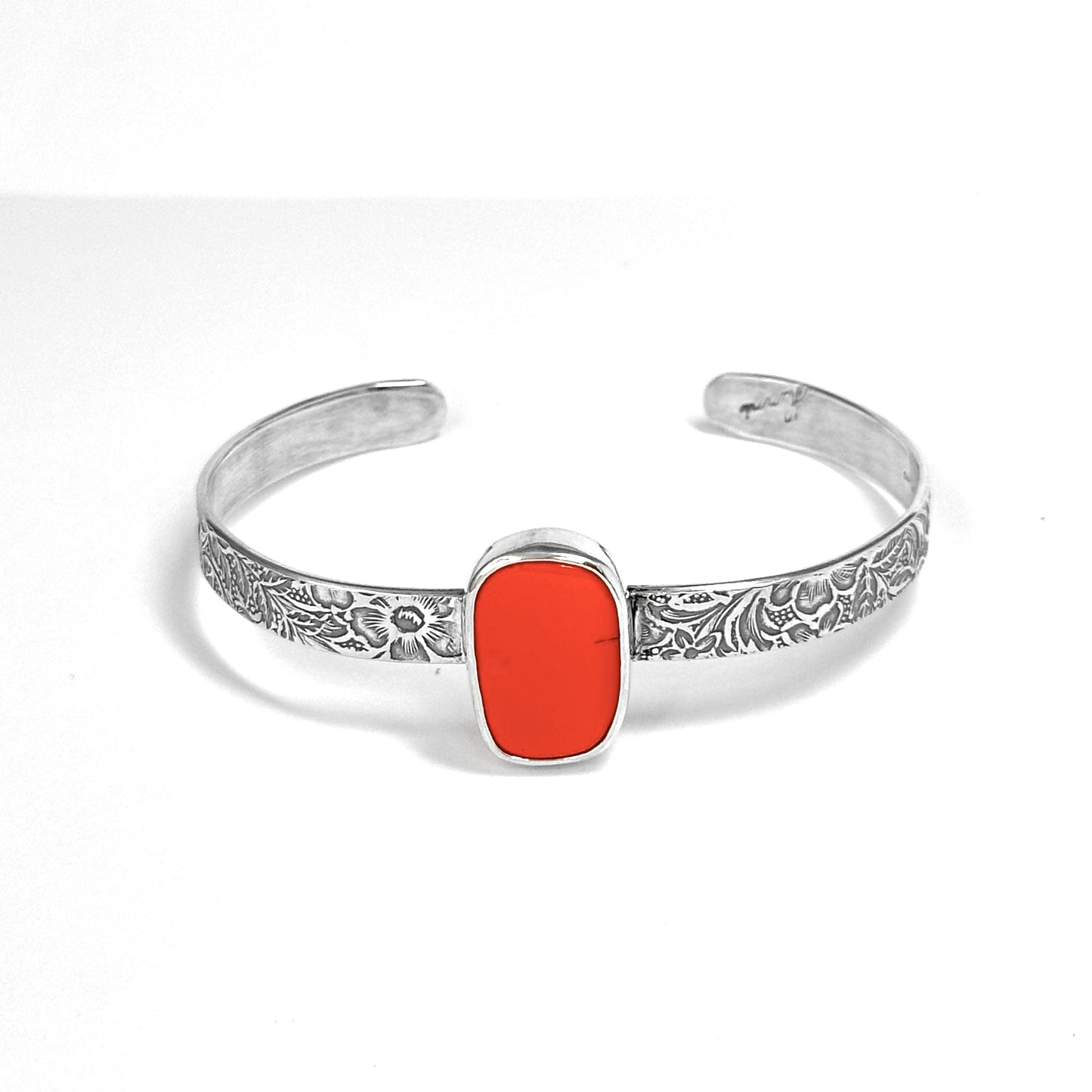 Patterned Cuff Bracelets with Turquoise, Rosarita, Variscite, and Azurite in Sterling Silver