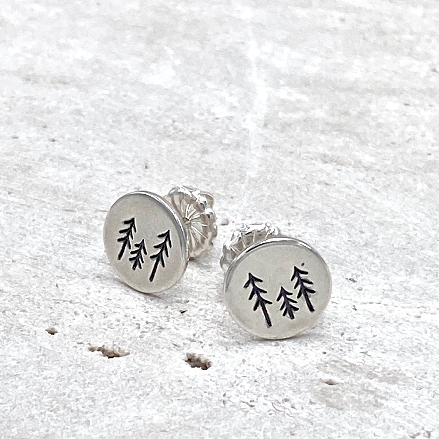 Three Pines Post Earring