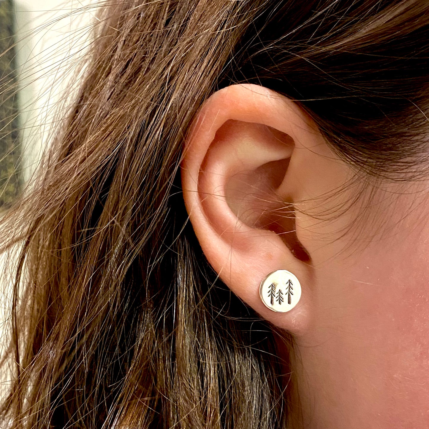 Three Pines Post Earring