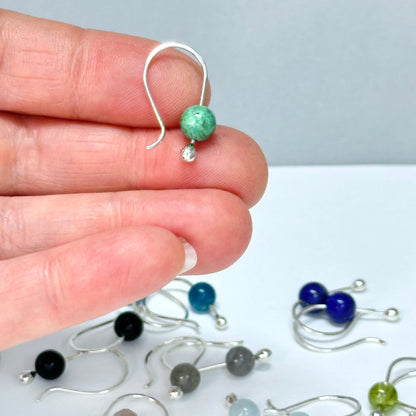 Gemstone Hook Earring