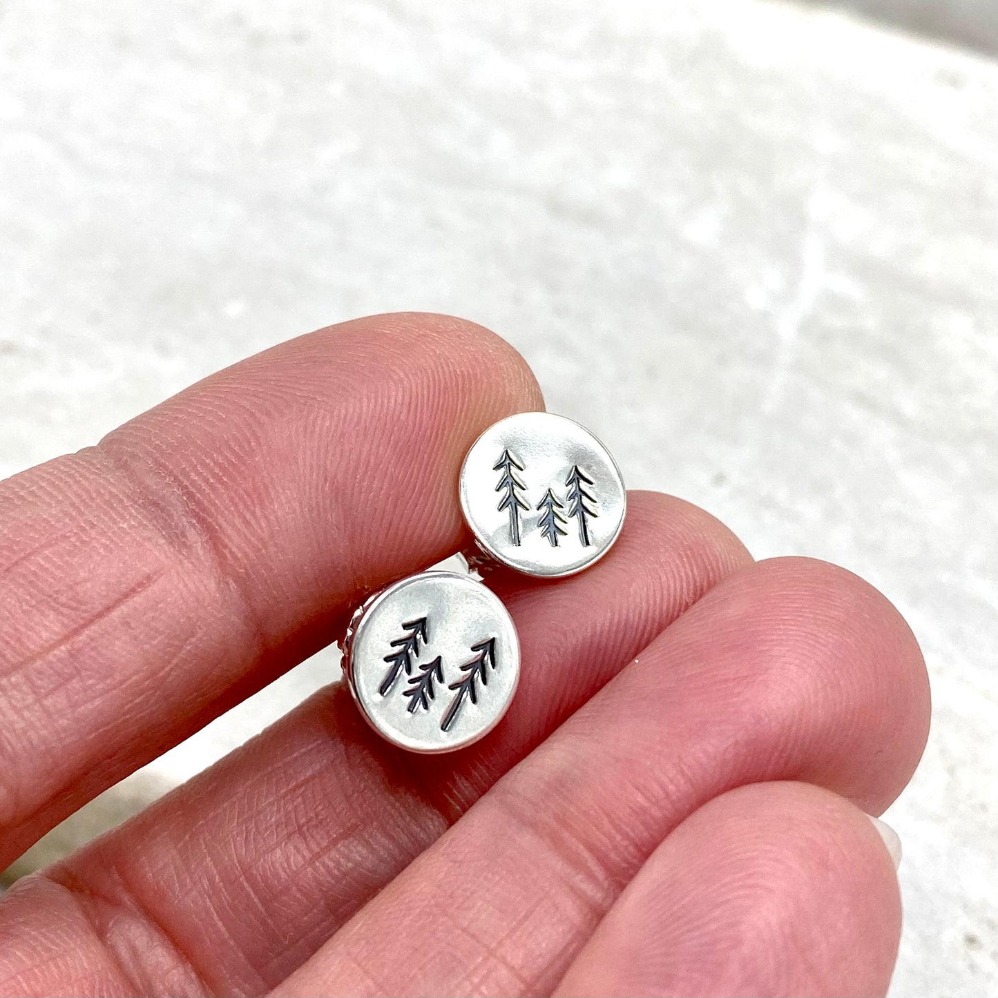 Three Pines Post Earring